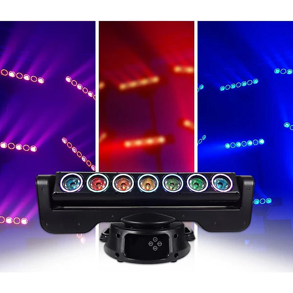 LOOP Moving head RGBW LED Linear Multi beam Effect with LED Rings