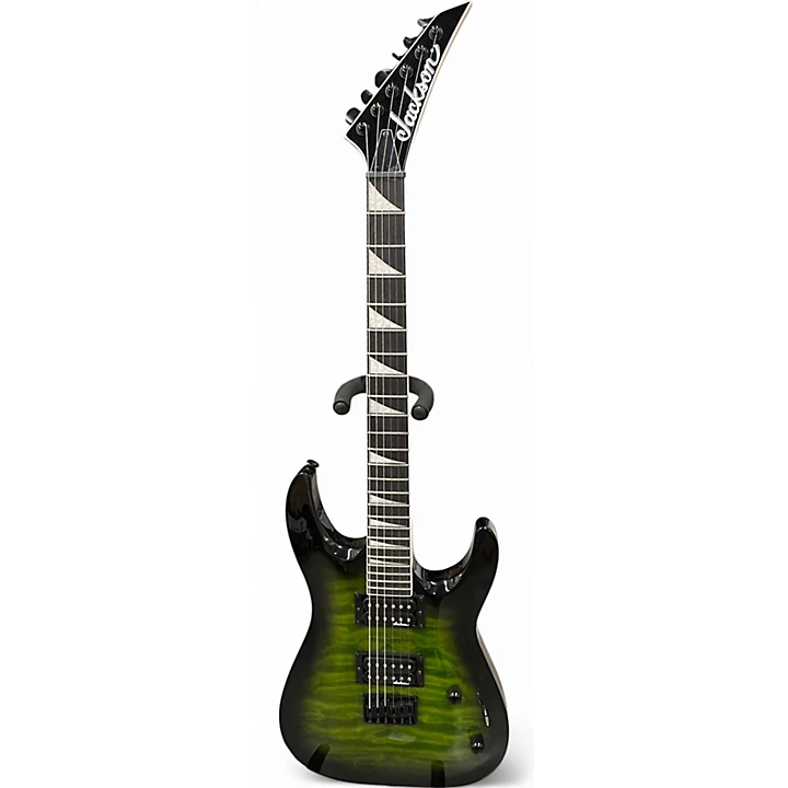 Used Jackson js32q Green Solid Body Electric Guitar