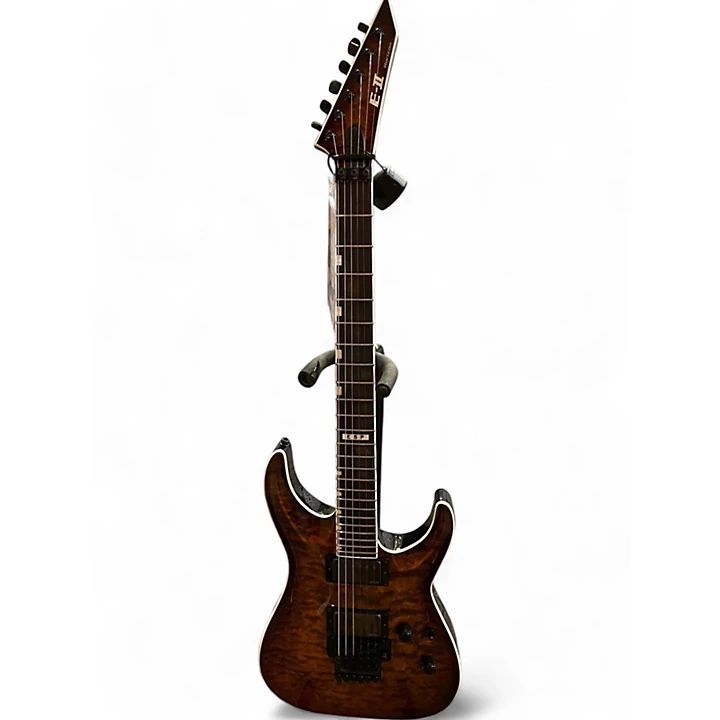 Used ESP E II Horizon QULTED AMBER Solid Body Electric Guitar