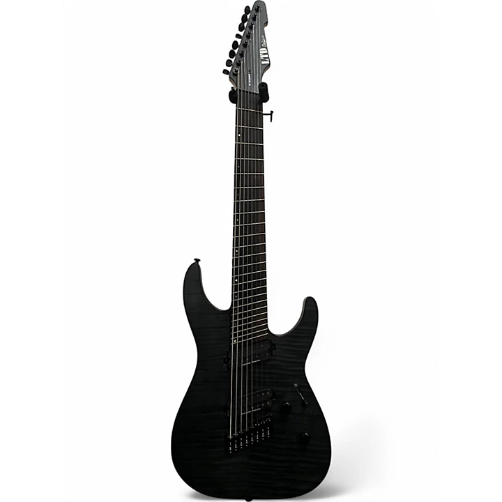 Used Ltd M 1008MS FLAME TRANS BLACK Solid Body Electric Guitar