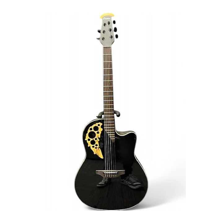 Used Ovation celebrity elite xt Black Acoustic Electric Guitar