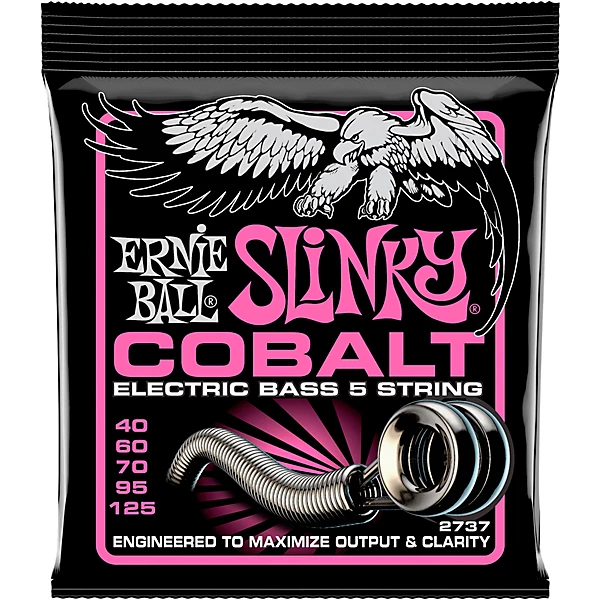 Cobalt Super Slinky 5 String Electric Bass Strings 40