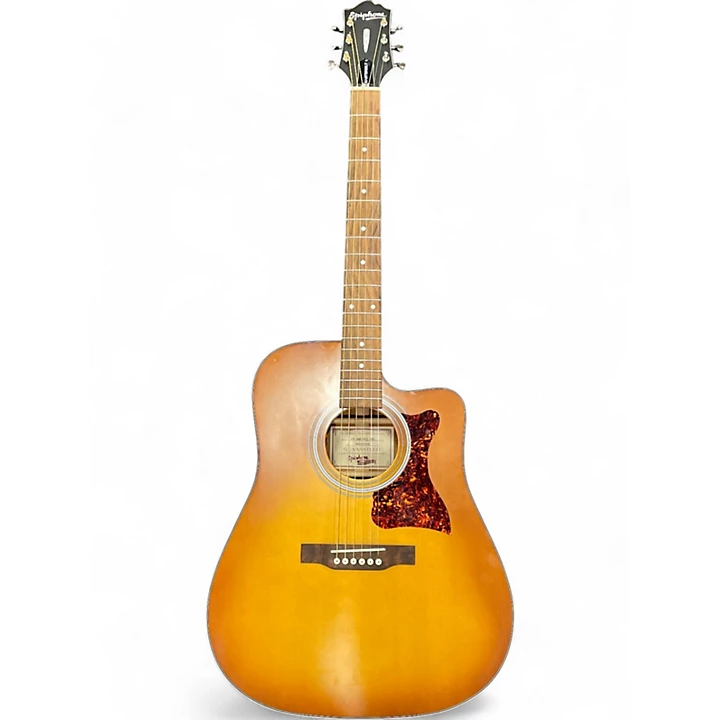 Used Epiphone Masterbuilt DR 400 Sandburst Acoustic Electric Guitar