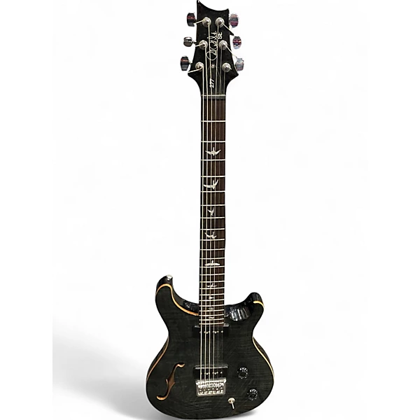 PRS Used PRS SE 277 SEMI HOLLOW Trans Black Solid Body Electric Guitar.gc