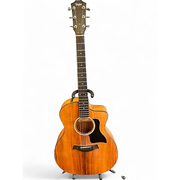Taylor Used Taylor Custom 224ce k DLX Natural Acoustic Guitar.gc
