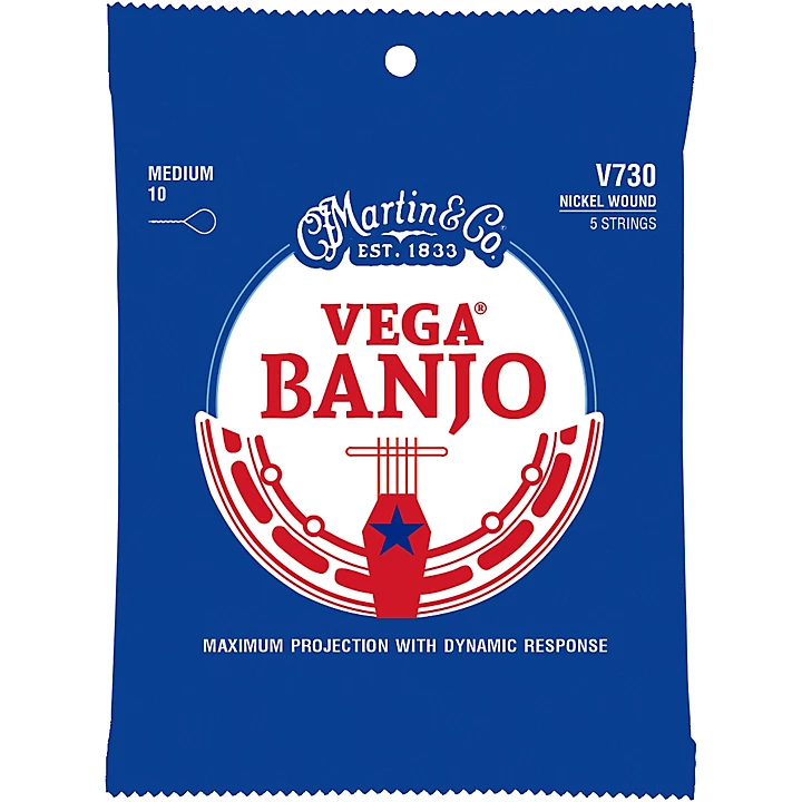 Vega Banjo V730 Nickel Wound 5 Strings Medium 10