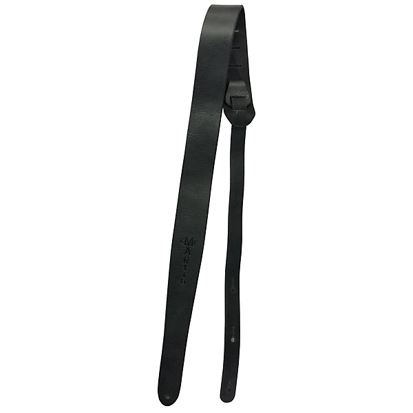 2 Leather Acoustic Guitar Strap with CFM Logo Black
