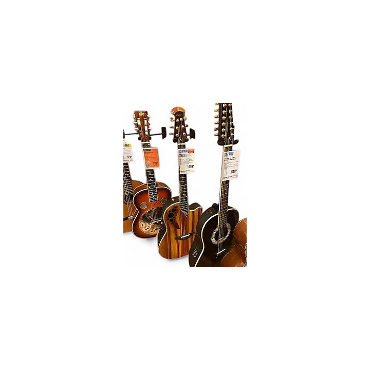 Used Ovation ELITE PLUS C2078AXP STRIPED WOOD Acoustic Electric Guitar