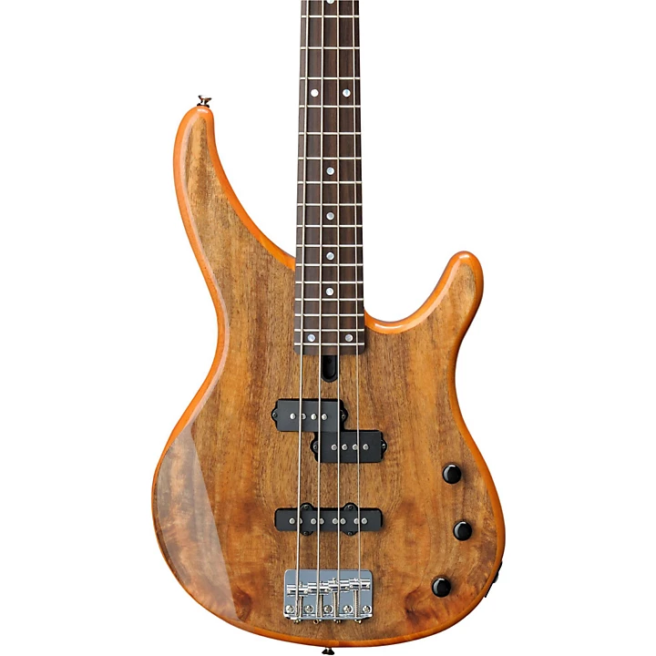 TRBX174EW Mango Wood 4 String Electric Bass Guitar Natural