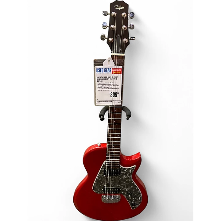 Taylor Used Taylor SB 1 CHERRY RED Solid Body Electric Guitar.gc