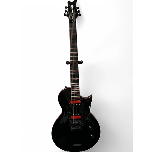 Used Kramer Assault 220 Black and Red Solid Body Electric Guitar