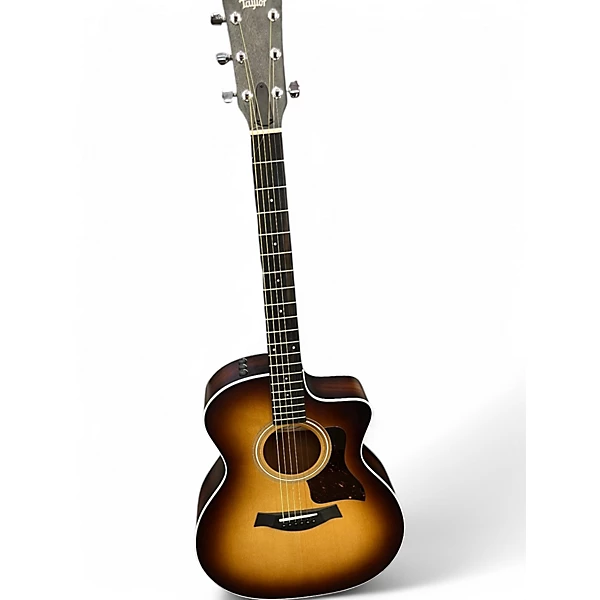 Used Taylor 214CE K SB Brown Sunburst Acoustic Electric Guitar