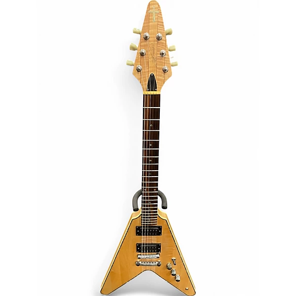 Used Lucian Custom V Natural Solid Body Electric Guitar