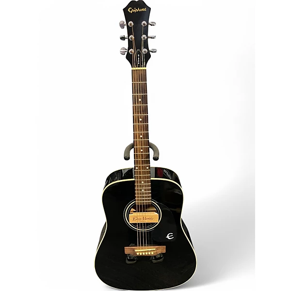 Epiphone Used Epiphone PR200 Black Acoustic Guitar.gc