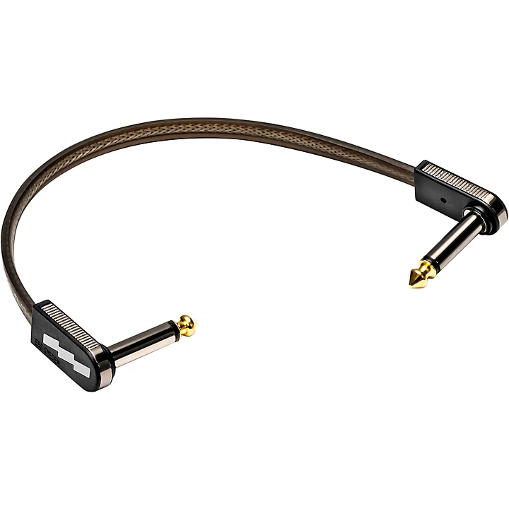 Flat Patch Cable 787 inches Black and Silver