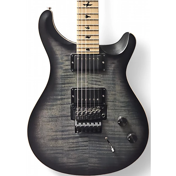Used 2021 PRS DW CE24 Floyd Faded Blue Smokeburst Solid Body Electric Guitar