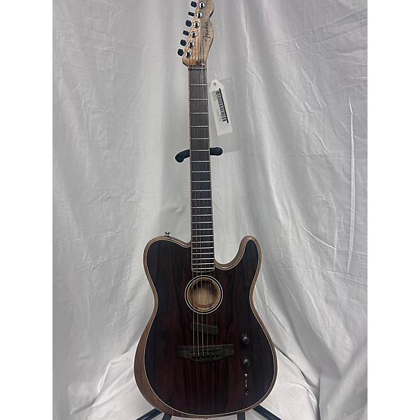 Fender Acoustasonic Telecaster Exotic Ziricote Acoustic Electric Guitar.gc