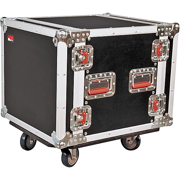 G Tour 10U Cast Rack Road Case with Casters