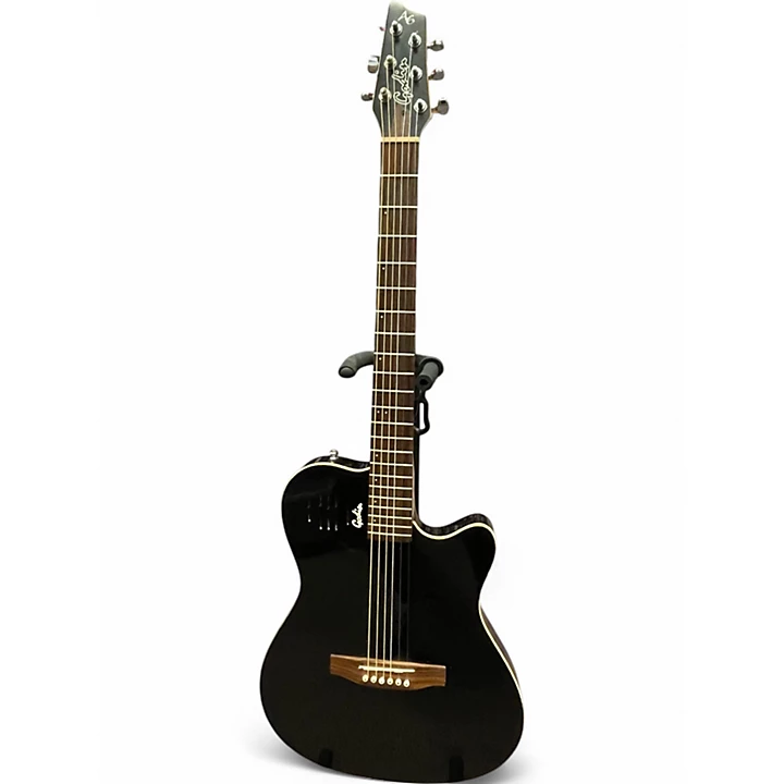 Godin Used 2000s Godin A6 Ultra Black Acoustic Electric Guitar.gc