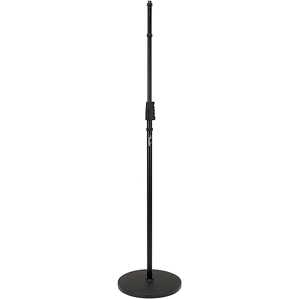 Round Base Microphone Stand Black