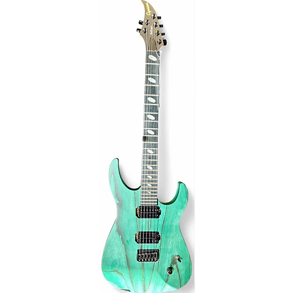 Used Dellinger fx am dark green matte Solid Body Electric Guitar