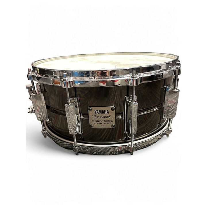 Yamaha Used Yamaha 65X14 Manu Katche SD 465MK Black Chrome Drum.gc