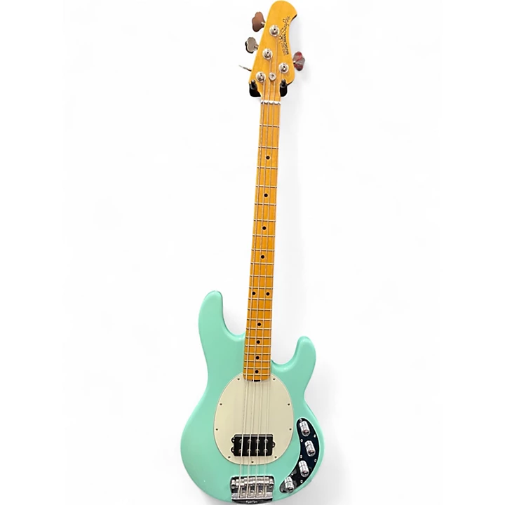 Used Ernie Ball Music Man Sterling 4 String Turquoise Electric Bass Guitar