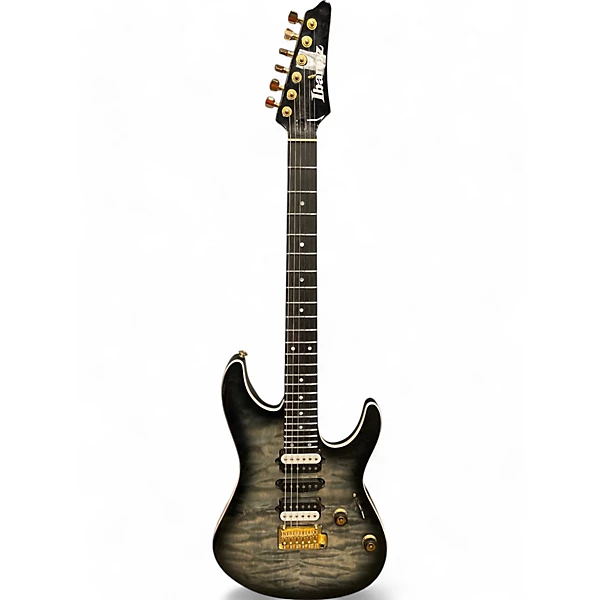 Used Ibanez Premium AZ47P1Q Black Ice Burst Solid Body Electric Guitar