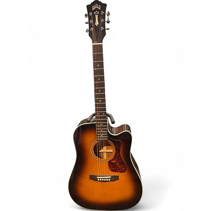 Used Guild D 140CE Antique Burst Acoustic Electric Guitar