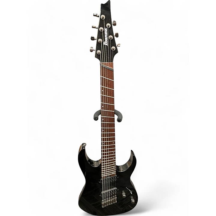 Ibanez Used Ibanez RGMS7 Black Solid Body Electric Guitar