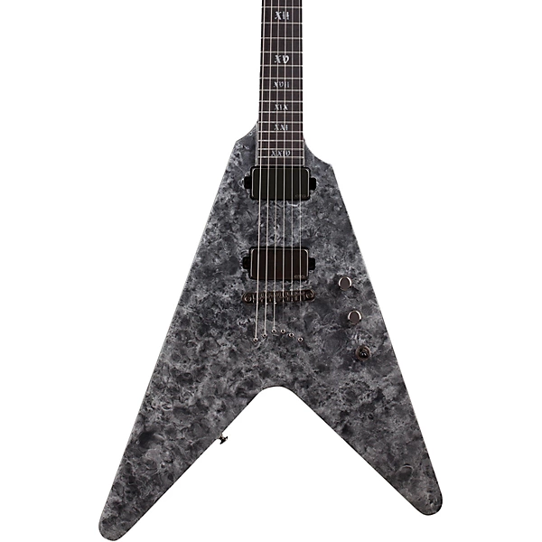 Schecter Guitar Research Juan of the Dead V 1 Electric Guitar Black Reign
