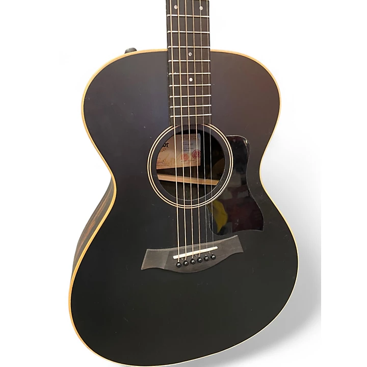 Taylor Used Taylor AD12e Blacktop Black Acoustic Electric Guitar.gc