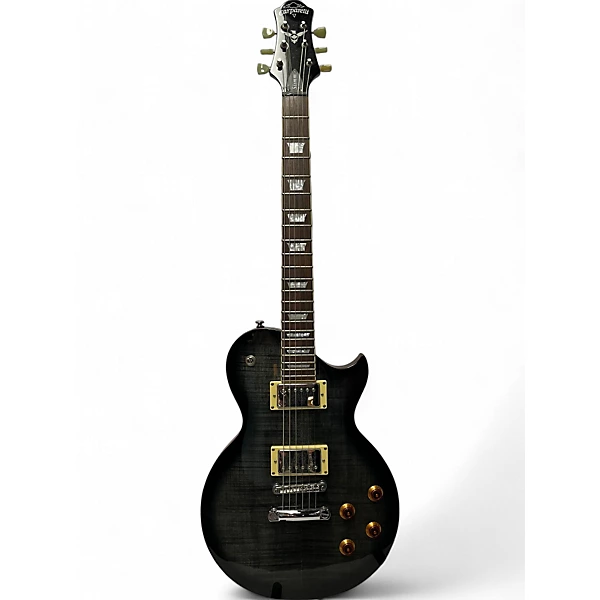 Used Carparelli slimm Black Solid Body Electric Guitar