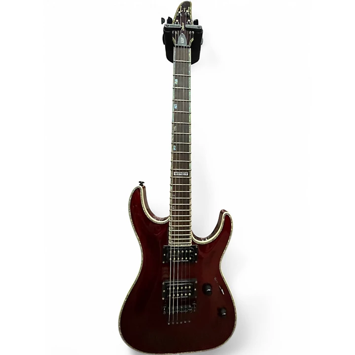Used 2002 ESP H1000 Midnight Wine Solid Body Electric Guitar