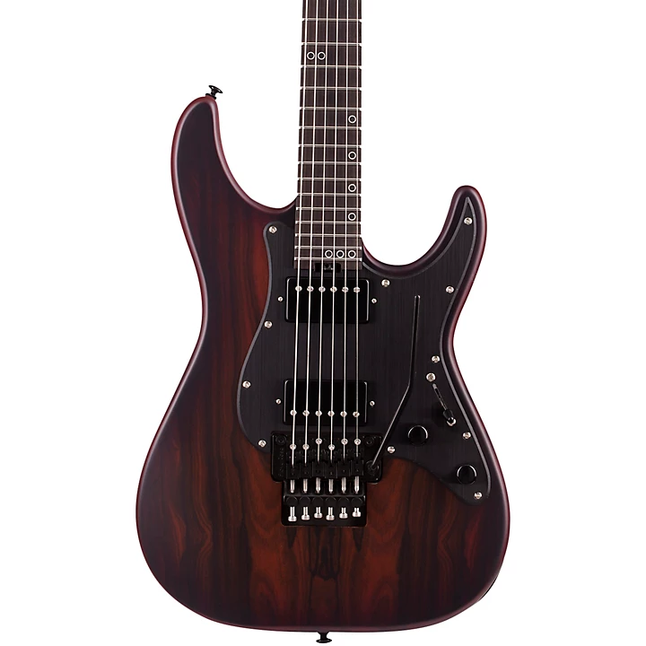 SVSS Exotic Ziricote 6 String Electric Guitar Natural