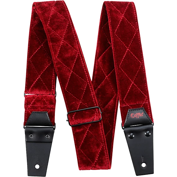 The Count Red Velvet Guitar Strap Red Velvet