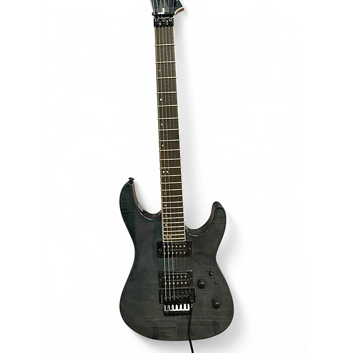Used ESP M 200FM Trans Black Solid Body Electric Guitar
