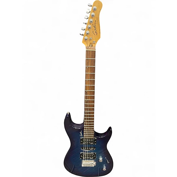 Used Godin Freeway Classic Blue Burst Solid Body Electric Guitar