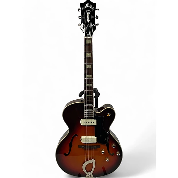 Guild Used Guild X175 Cherry Sunburst Hollow Body Electric Guitar.gc