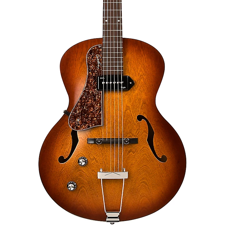 Left Handed 5th Avenue Kingpin P90 ElectrIc Guitar Cognac Burst