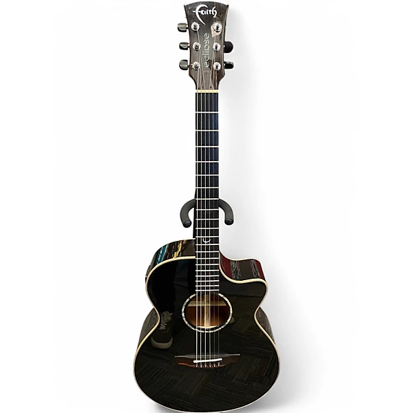 Faith Used Faith ECLIPSE VENUS Black Acoustic Electric Guitar.gc