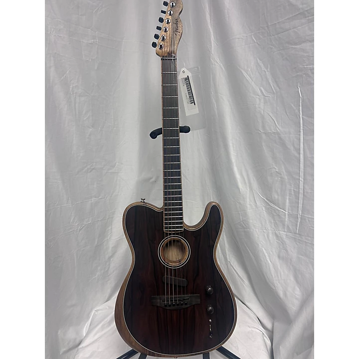 Fender Acoustasonic Telecaster Exotic Ziricote Acoustic Electric Guitar.gc