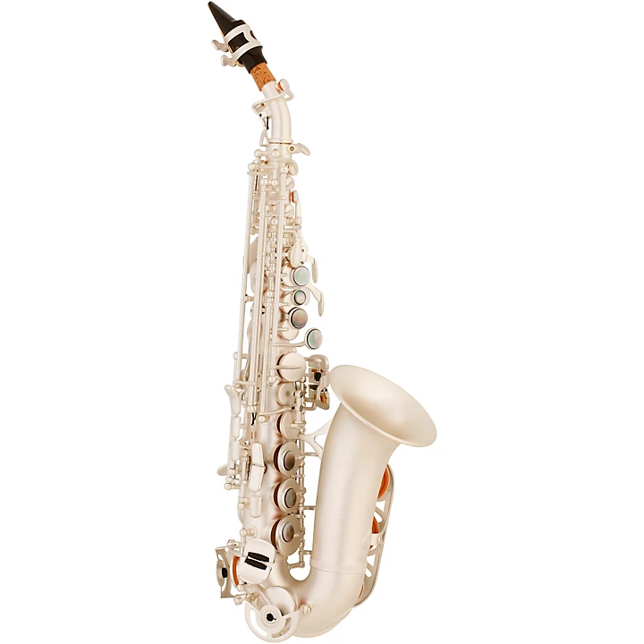 ASPS 550 Paris Series Curved Soprano Sax Silver Matte Silver Matte Keys