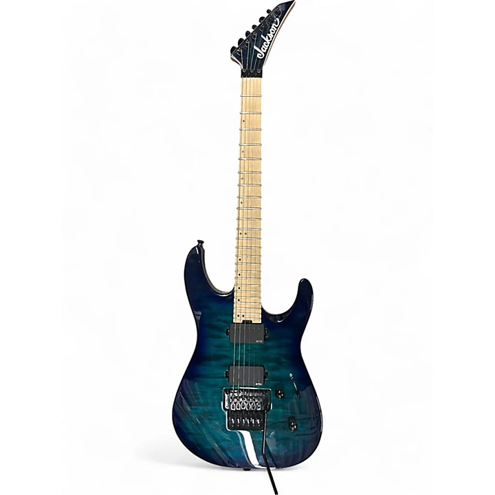 Jackson Used Jackson DK2QM BLUE Solid Body Electric Guitar.gc