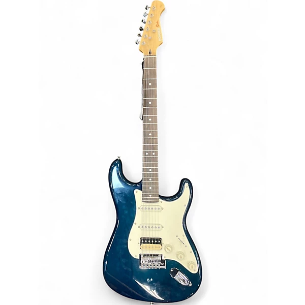 Used Donner SEEKER SERIES Blue Solid Body Electric Guitar