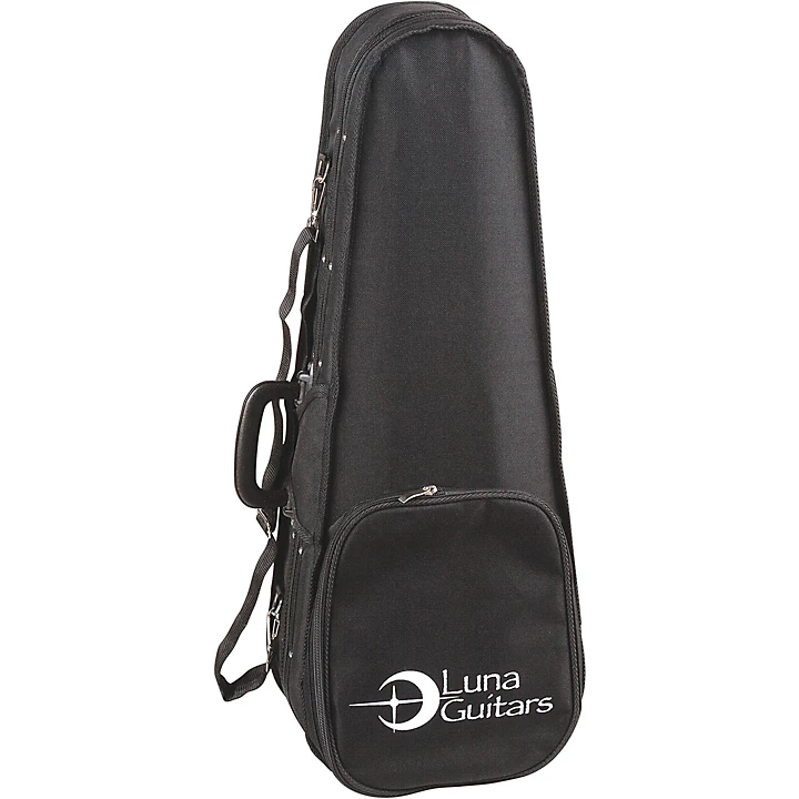 Luna Lightweight Case for Baritone Ukelele Black Black
