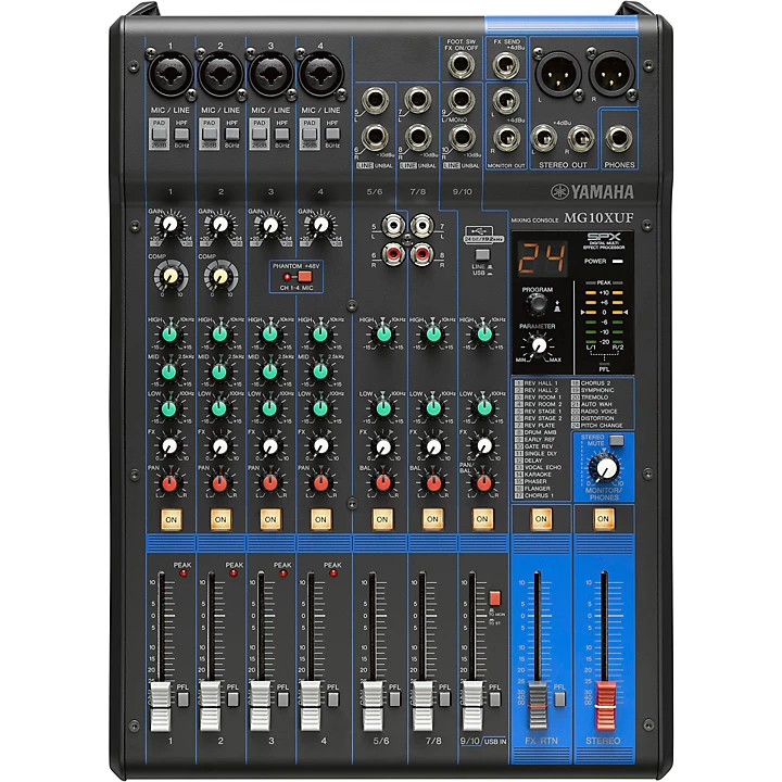 Yamaha MG10XUF 10 Channel Analog Mixer