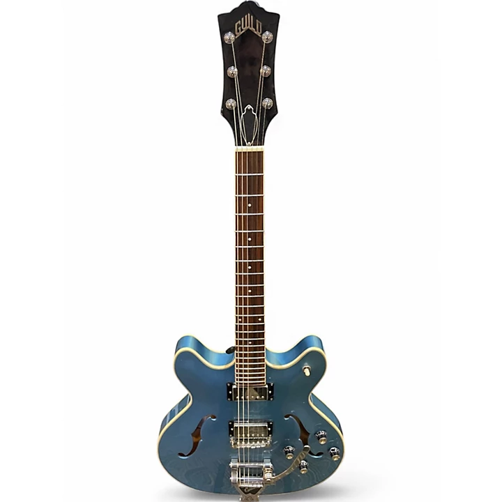 Used Guild SF 1DCGVT Pelham Blue Hollow Body Electric Guitar