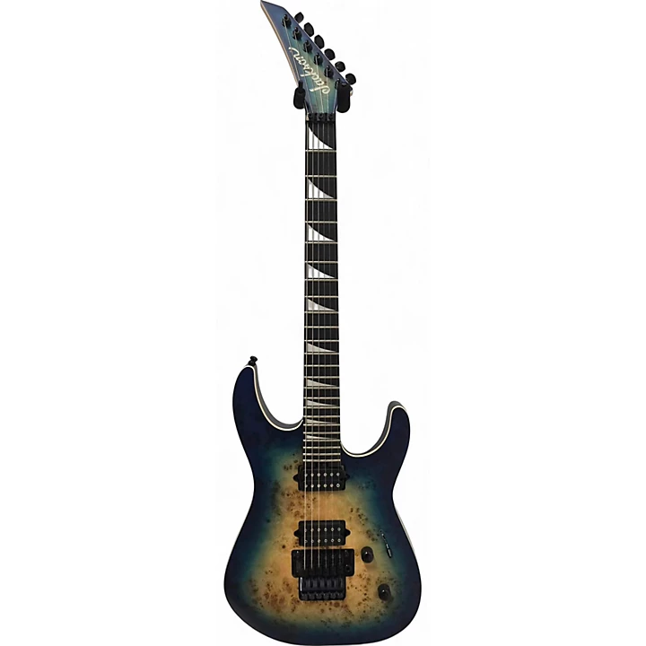 Used Jackson MJ Series Dinky DKRP Trans Blue Solid Body Electric Guitar
