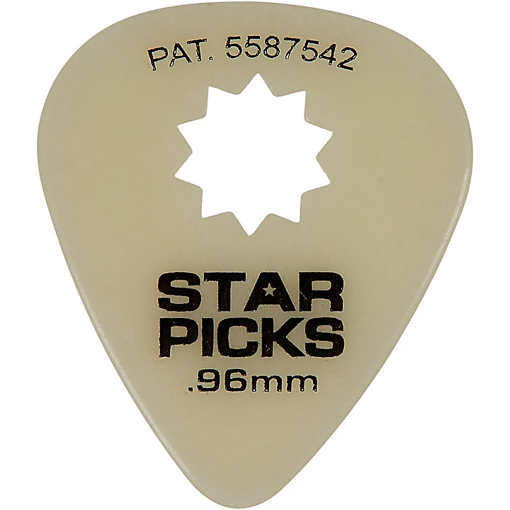 Star Glow In The Dark Celluloid Guitar Picks 96 mm